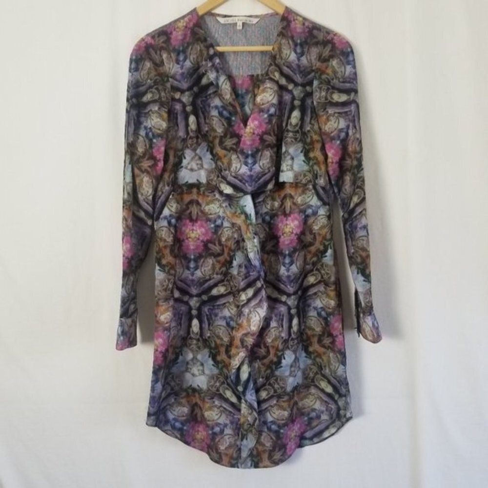 RACHEL Rachel Roy floral long sleeve dress size 2 (163)